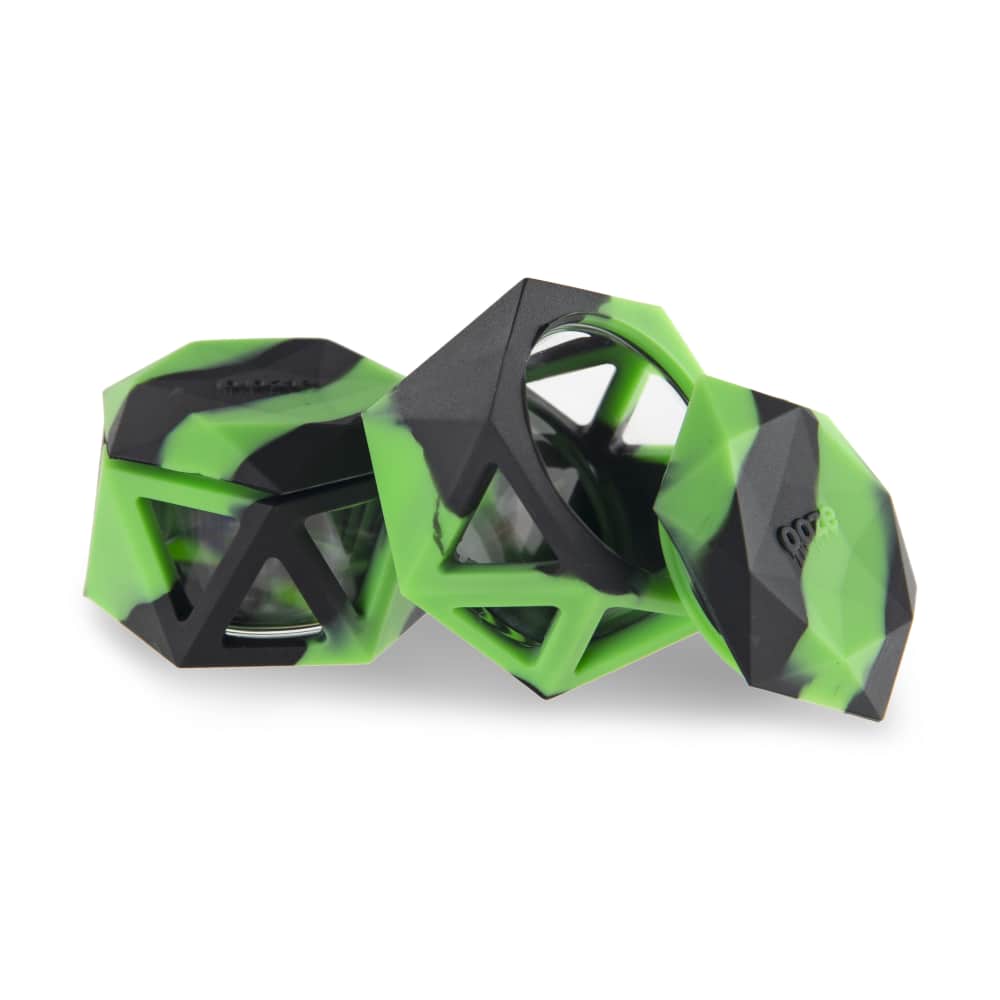 Geode Silicone & Glass Container - Chameleon