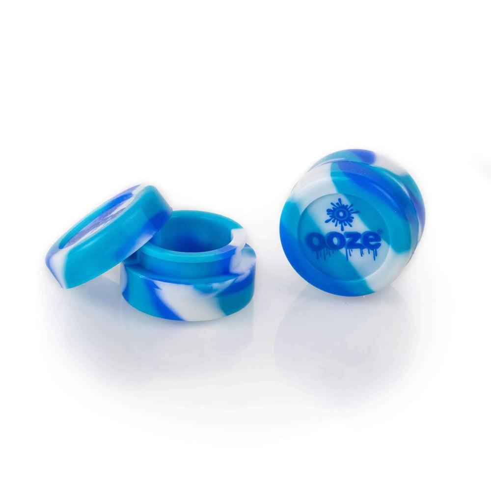 Ooze Non-Stick 5ml Silicone Stash Jar 5-Pack - Blue