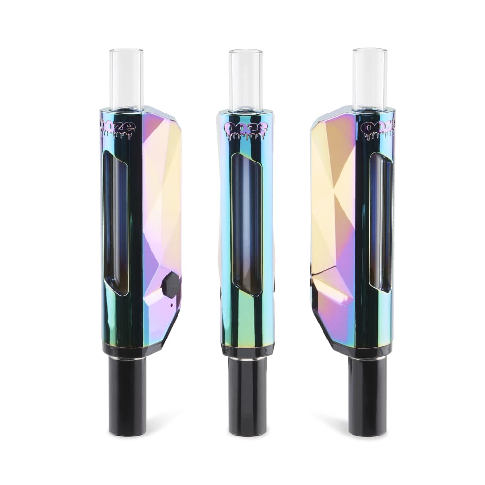 The rainbow Ooze Pronto is displayed at 3 different angles