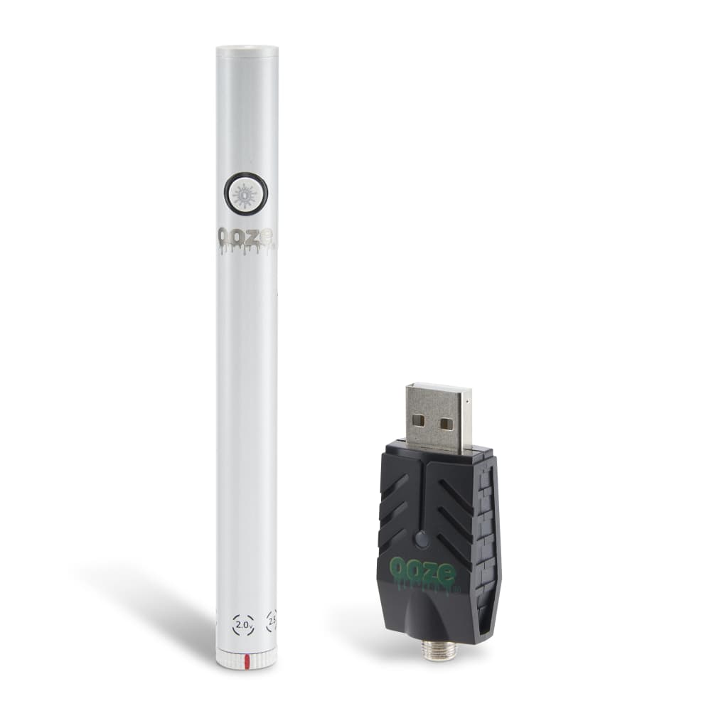 Ooze Twist Slim Pen 2.0 510 Thread Vaporizer Battery – Polar Pearl