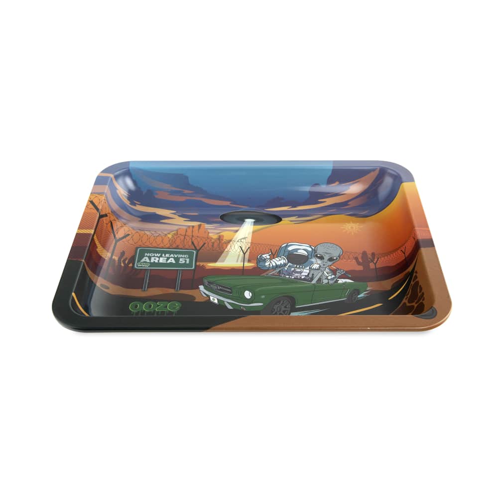 Ooze Rolling Tray - Metal - Space Race
