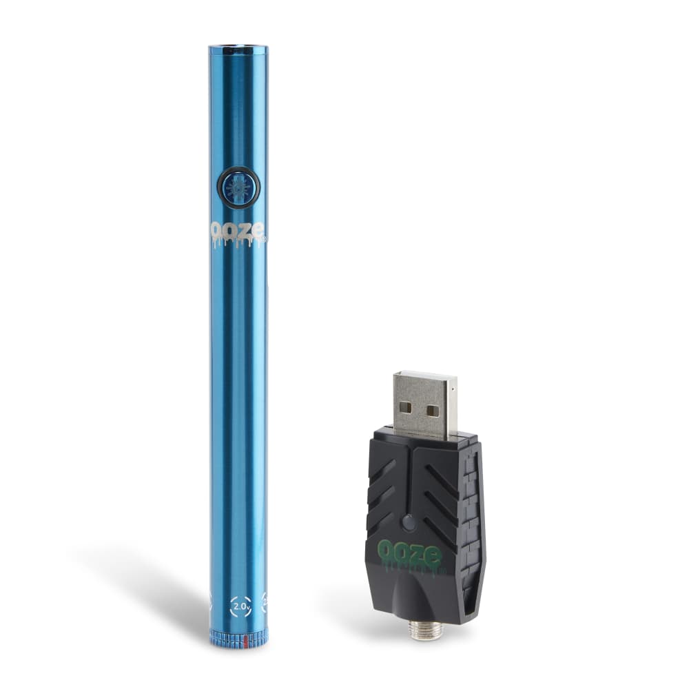 Blue Twist Slim 2.0 Vape Pen Battery 510 thread battery USB charger on the side