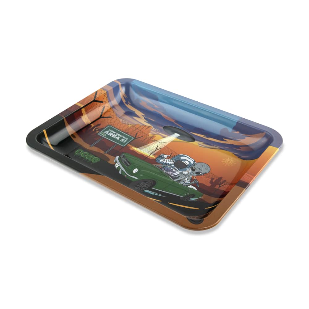 Ooze Rolling Tray - Metal - Space Race