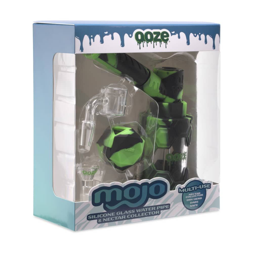 Ooze Mojo Silicone Water Pipe & Nectar Collector - Chameleon