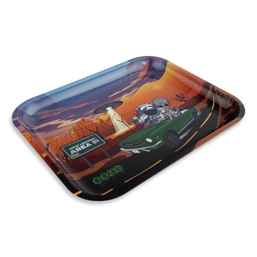 Ooze Rolling Tray - Metal - Space Race
