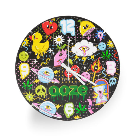 The limited edition Ooze Time Warp wall clock reads 4:20 with the white clock hands