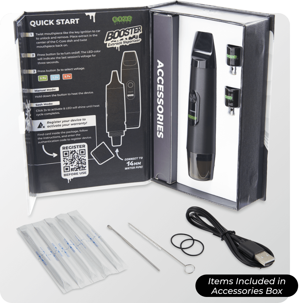 Booster Extract Vaporizer – C-Core 1100 mAh - Panther Black