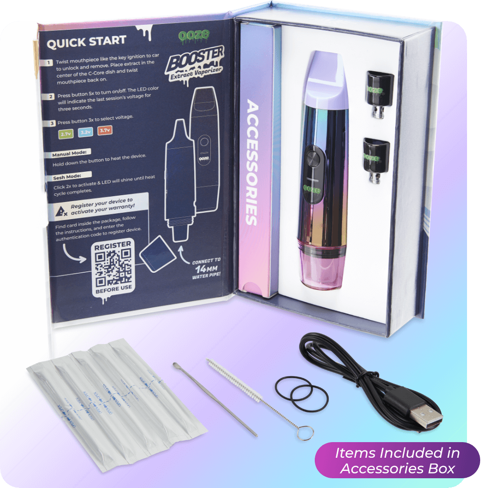 Booster Extract Vaporizer – C-Core 1100 mAh - Rainbow