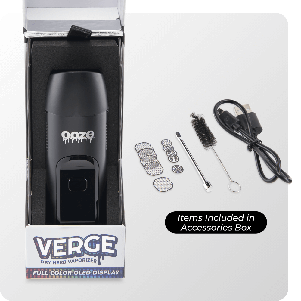 Verge – 2500 mAh Dry Herb Vaporizer - Panther Black