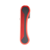 Side view of the red Ooze Hinge battery closed up