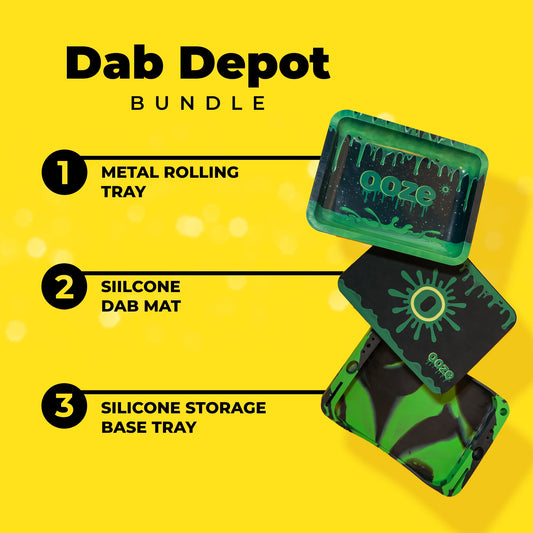 Dab Depot 3-in-1 Rolling Tray Bundle