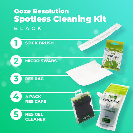 Ooze Resolution Spotless Cleaning Kit – Black