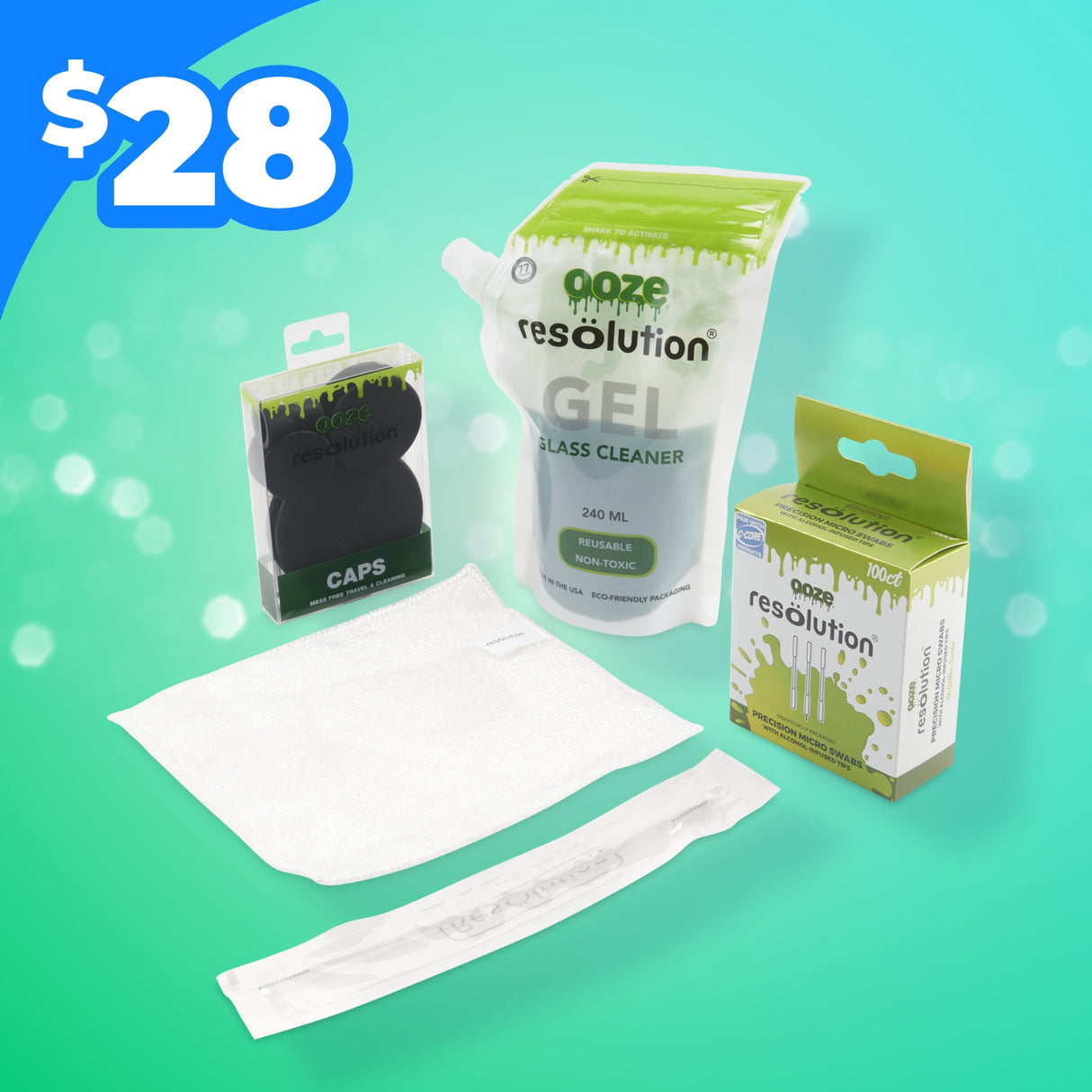 Ooze Resolution Spotless Cleaning Kit – Black