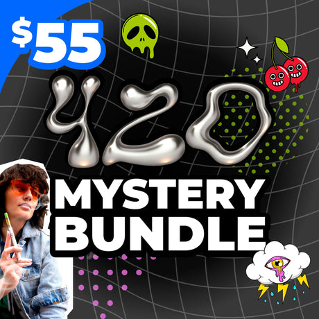 The Ooze $55 420 Mystery Bundle graphic shows a girl hitting her Ooze pen