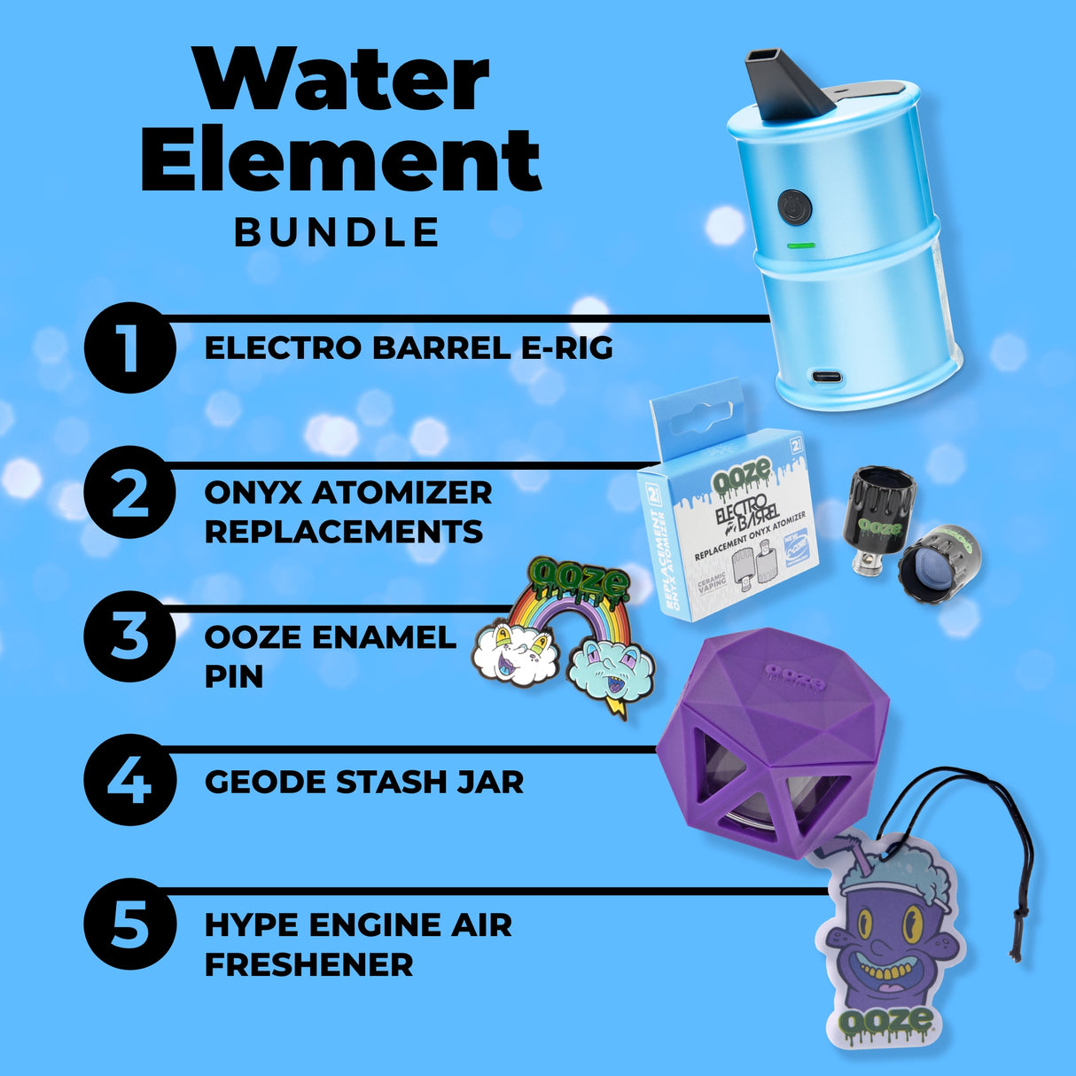 Ooze Elements Water Bundle item list
