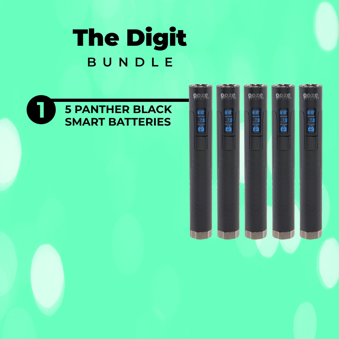 Black Digit 5-Pack