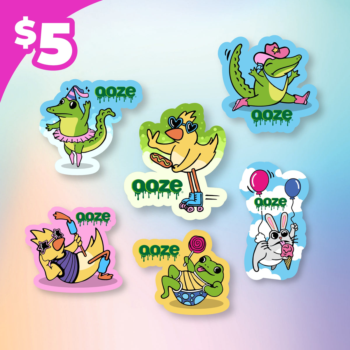 Hotel Lucky Stickers - 6-Pack