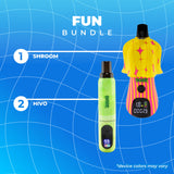 The Fun Bundle product list includes the Shroom and Hivo