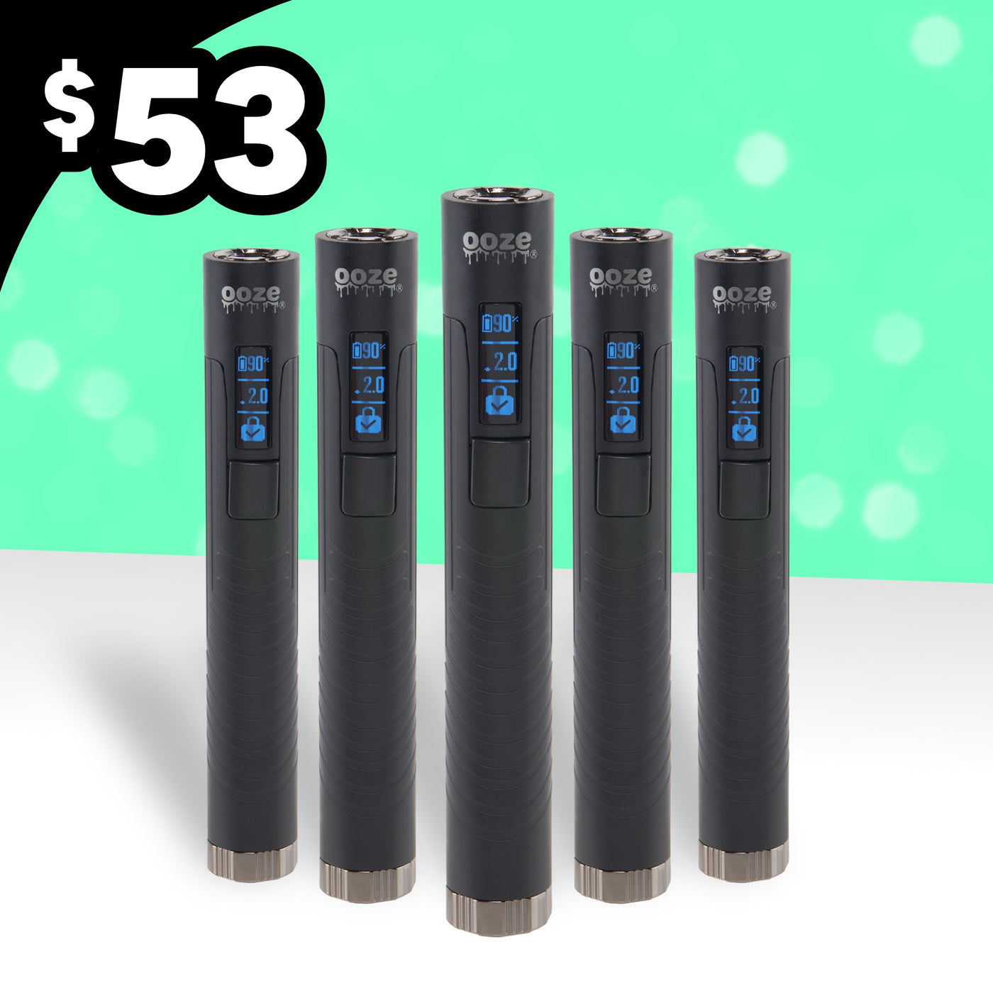 Black Digit 5-Pack | Ooze 510 Vape Pen Value Pack Black Digit 5-Pack | Ooze 510 Vape Pen Value Pack
