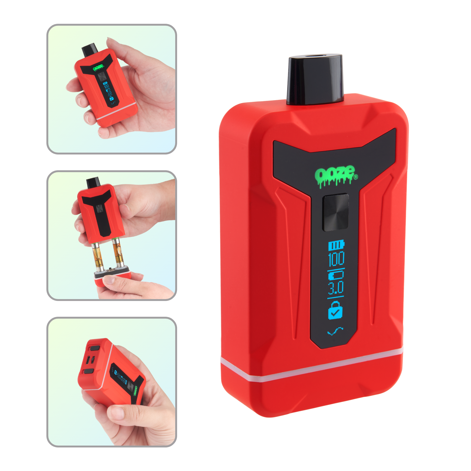 red green blue vape battery Kanger eVod Twist VV 1600mAh Battery – $16.99 – eLiquid.com