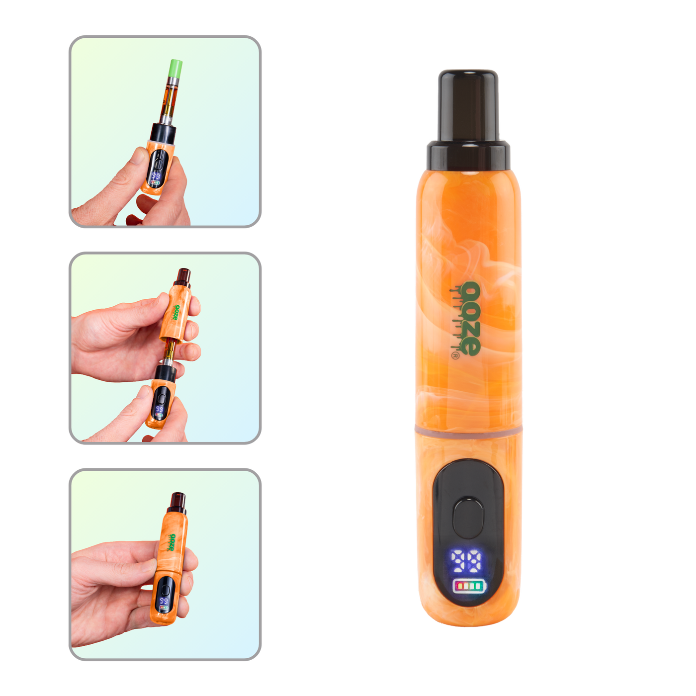 Hivo 510 Thread Conceal Battery – 400 mAh – Orange Swish