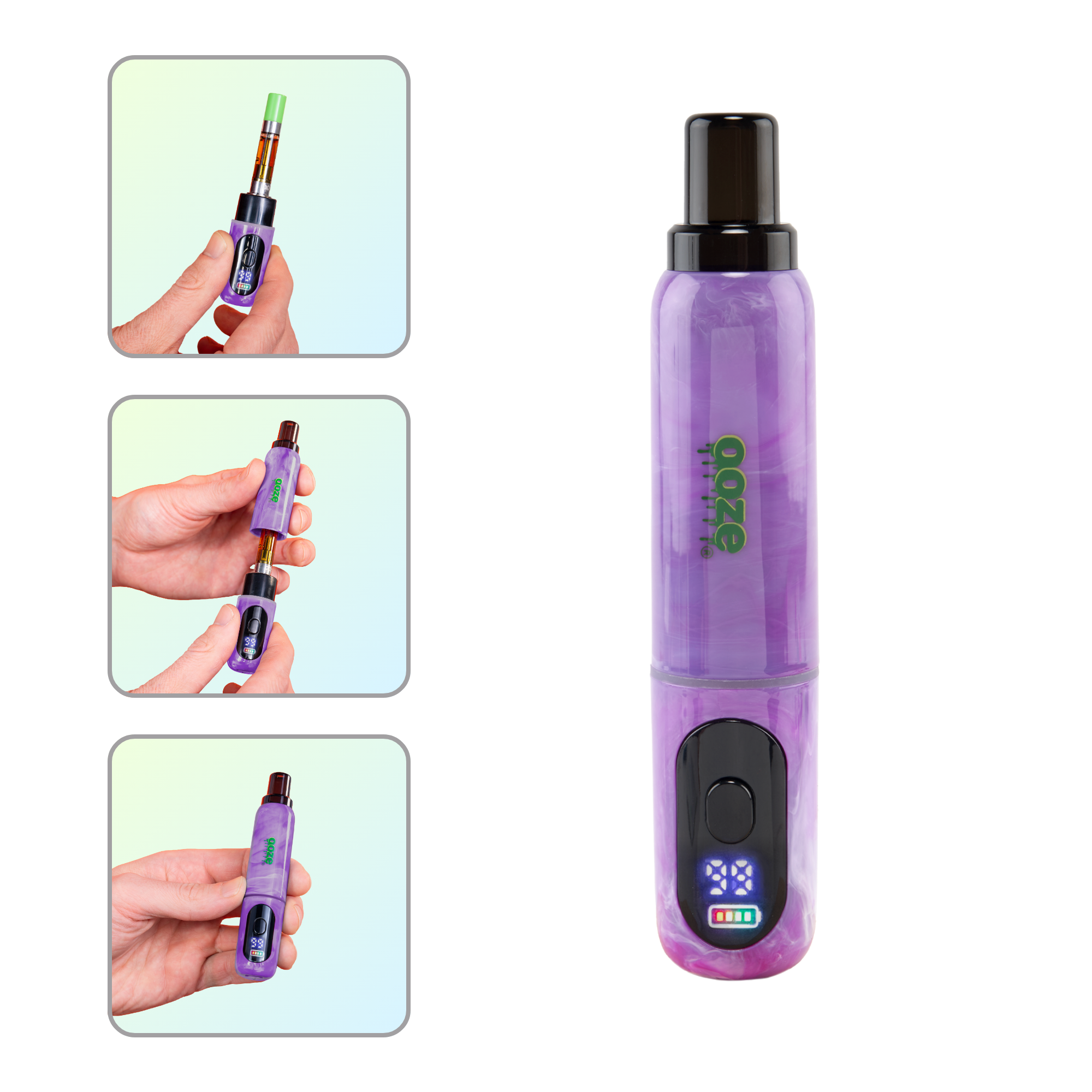 Ooze Hivo Conceal 510 Vape Battery - 400mAh Cartridge Ooze Hivo Conceal 510 Vape Battery - 400mAh Cartridge