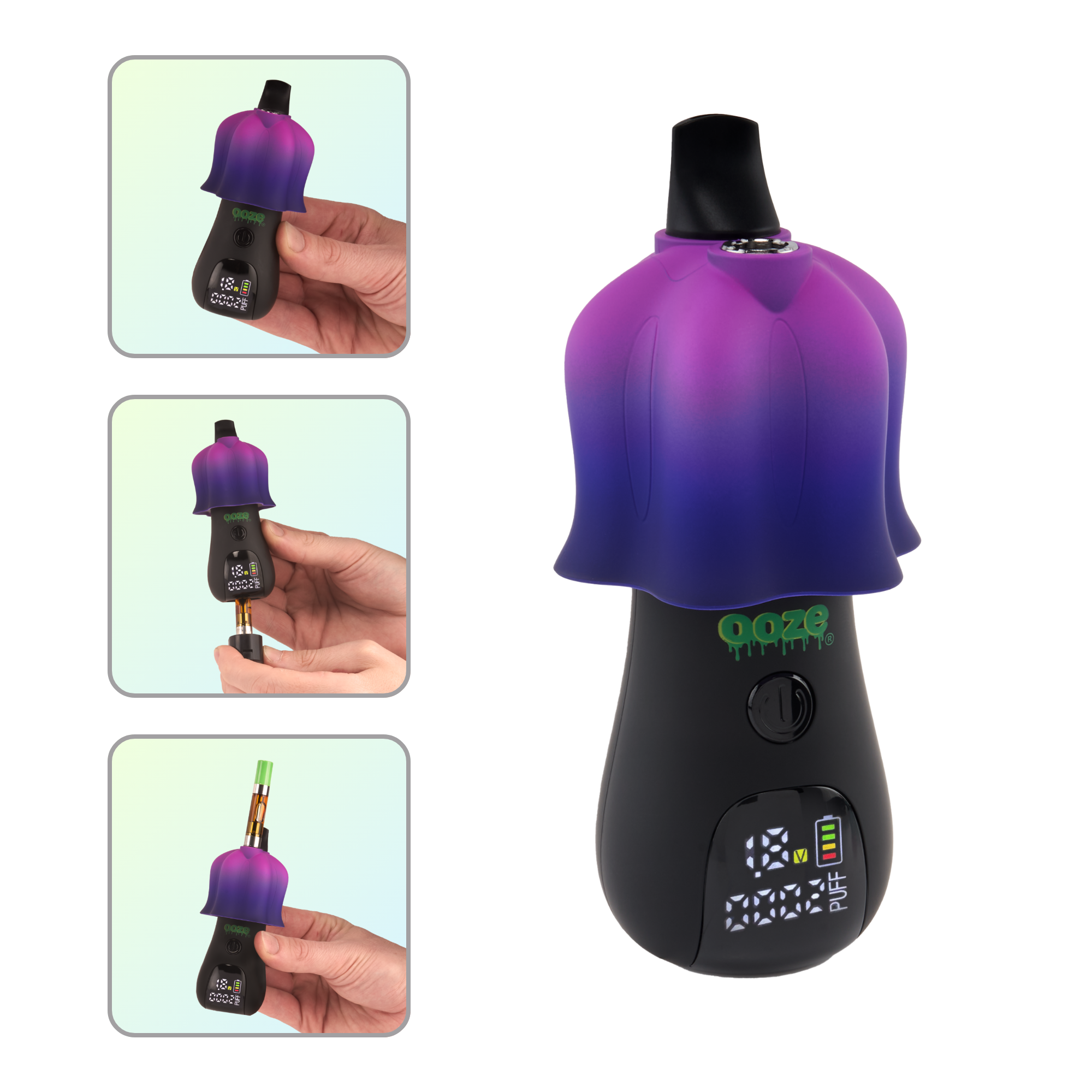 Ooze Shroom 650 mAh 510 Character Vape – Darkwave