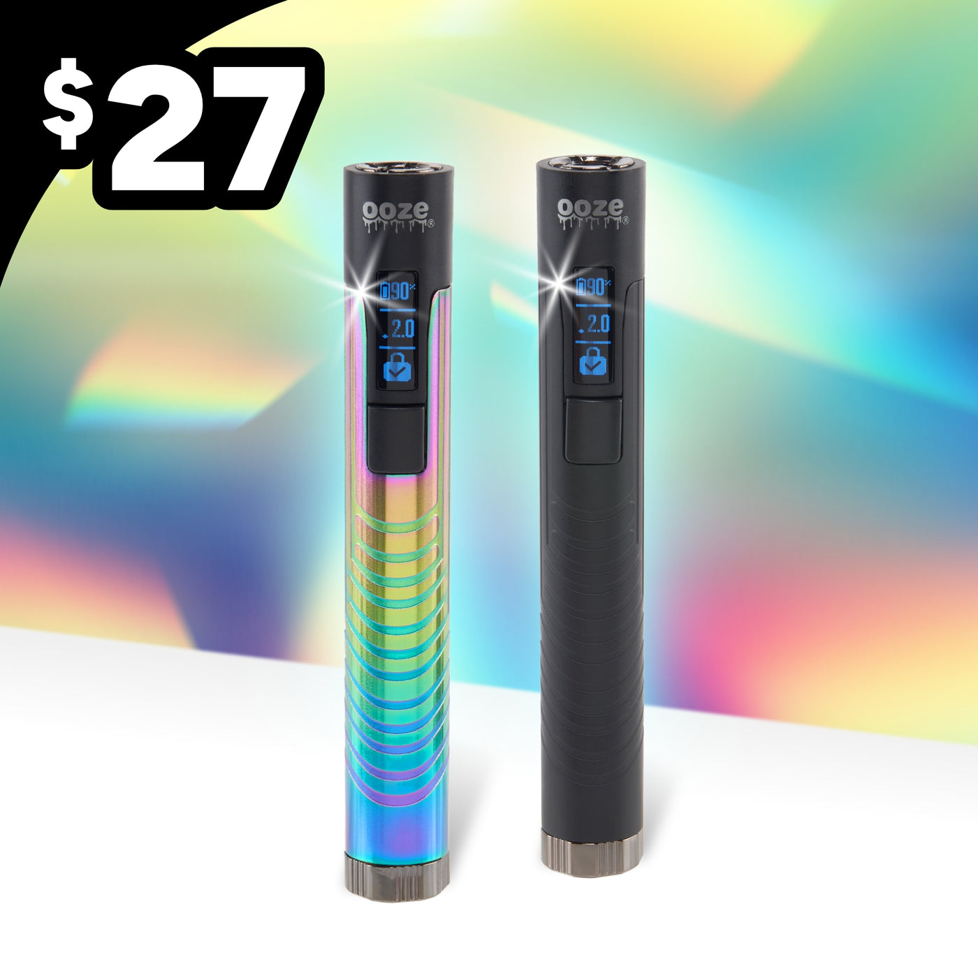 Black & Rainbow Digit Duo