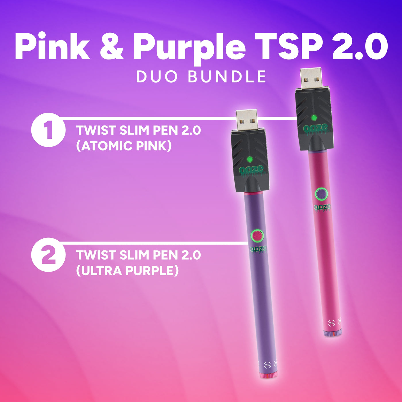 Promotional graphic for a TSP 2.0 Twist Slim Pen 2.