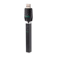 Diagonal view of Quad Black Box Vape to display flat sides