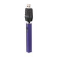 Purple Quad 2 battery on angle with smart charger attached