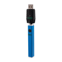 Diagonal view of Quad Blue Square Vape to display flat sides
