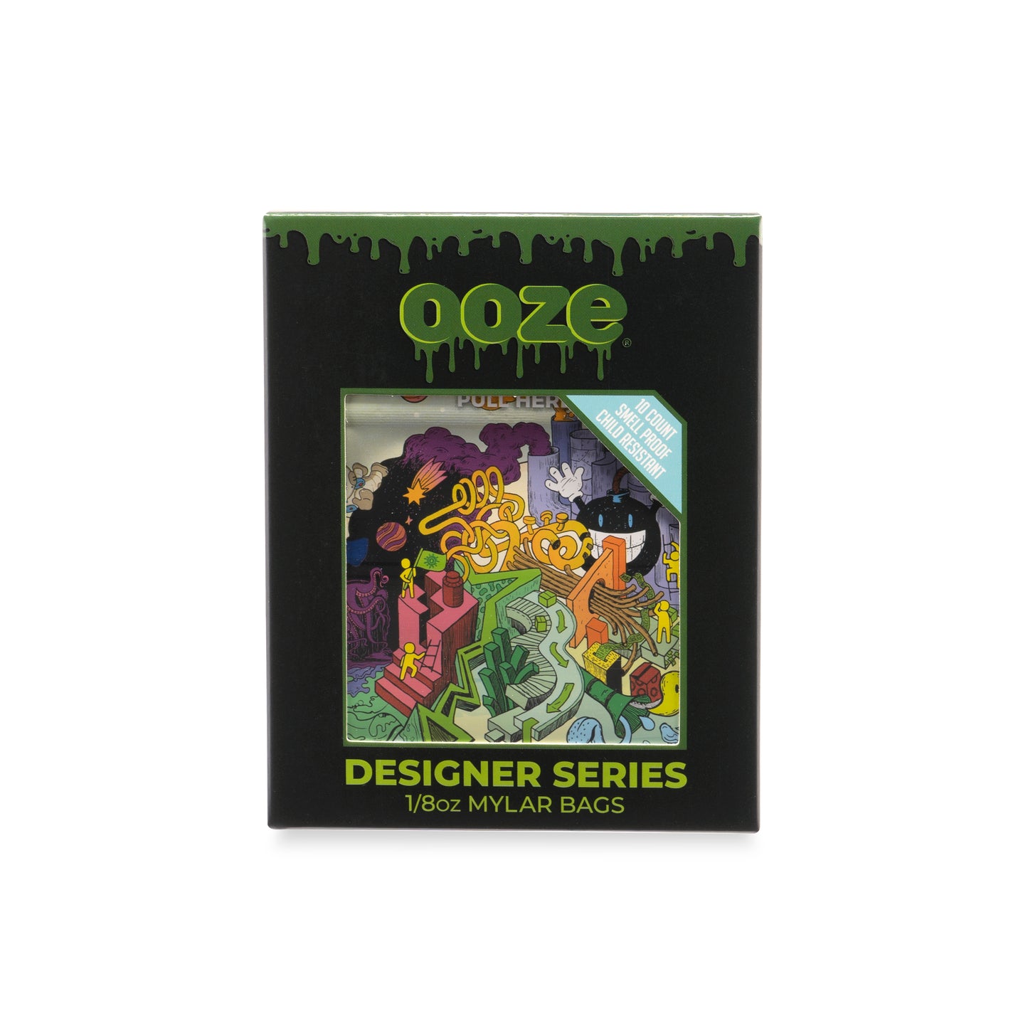 Ooze Designer Series 1/8 Ounce Mylar Bag 10-Count Box - Imaginarium