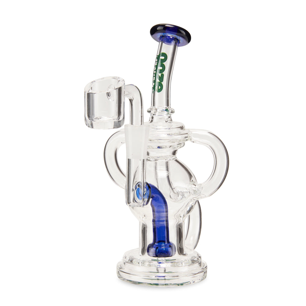 Ooze Swell Mini Recycler Dab Rig – Dark Blue