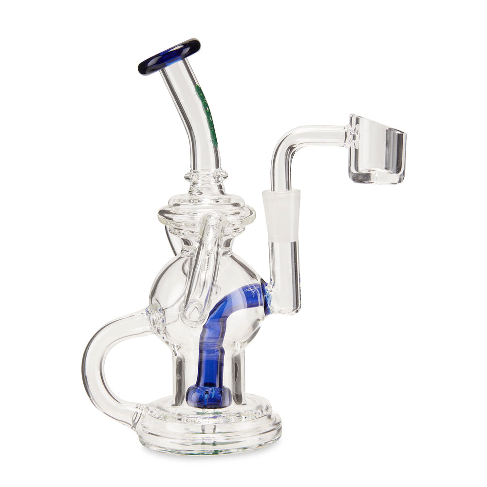 Ooze Swell Mini Recycler Dab Rig – Dark Blue