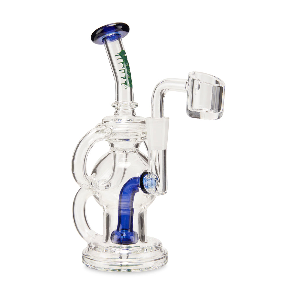 Ooze Swell Mini Recycler Dab Rig – Dark Blue