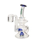 Ooze Rip Tide Mini Recycler Dab Rig – Dark Blue