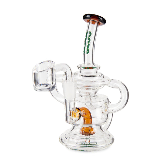 Ooze Undertow Mini Recycler Dab Rig – Sea Sand Amber