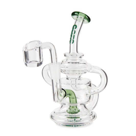 Ooze Undertow Mini Recycler Dab Rig – Slime Green
