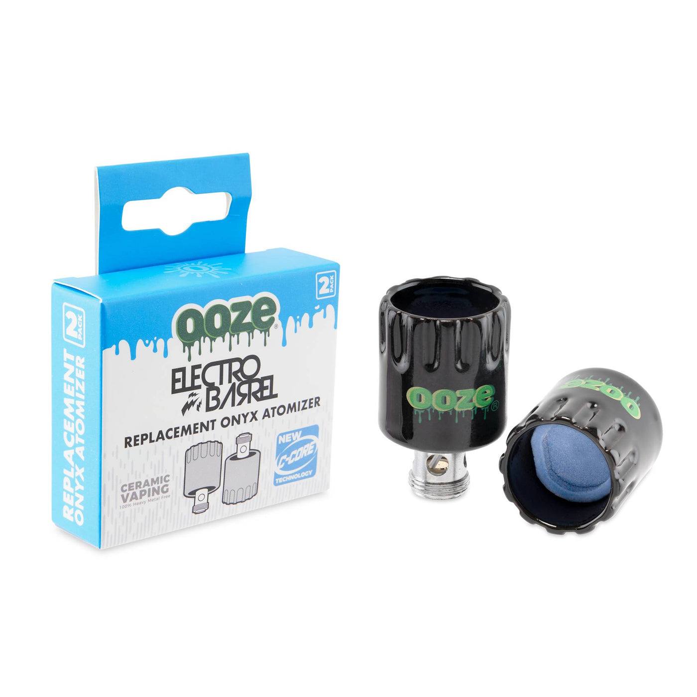 Ooze Electro Barrel Onyx Atomizer Replacement 2-Pack Ooze Electro Barrel Onyx Atomizer Replacement 2-Pack