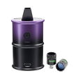 Galaxy Purple Electro Barrel e-rig shown next to two onyx atomizer coils