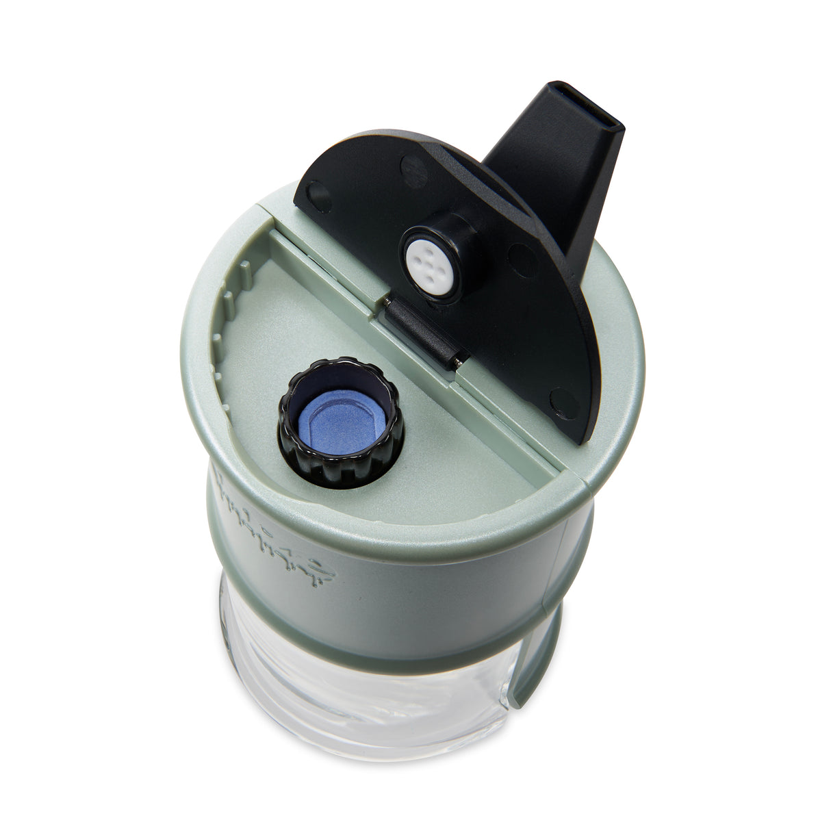 top view of sage electro barrel electric dab rig