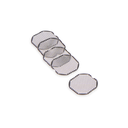 5 Verge replacement chamber screens are laid out in a row