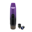 Front view of Purple Booster extract vape with attachments 