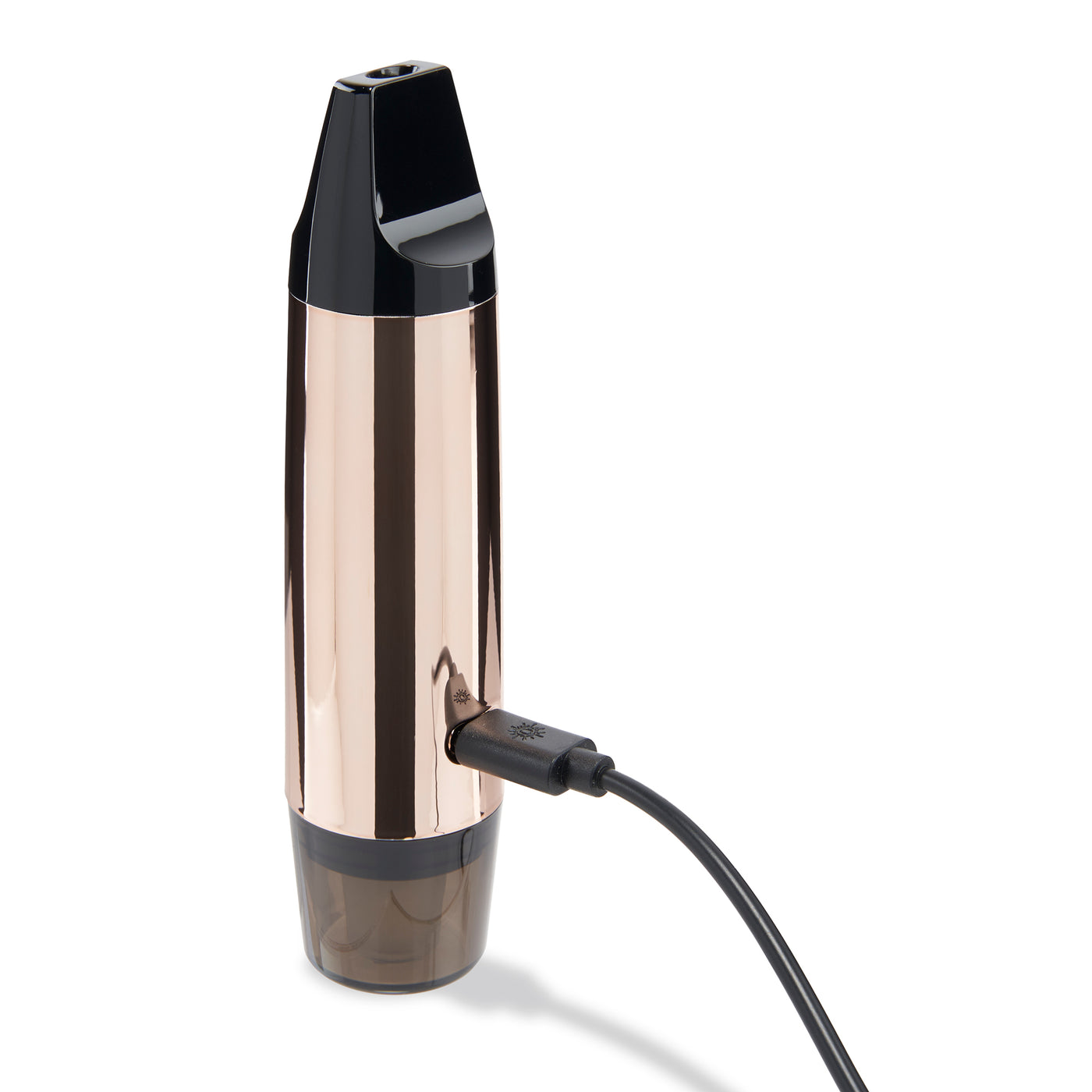 Back view of Rose Gold Booster extract vape charging
