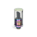 The rainbow Ooze Hot Knife attachment has the cap on and is upright