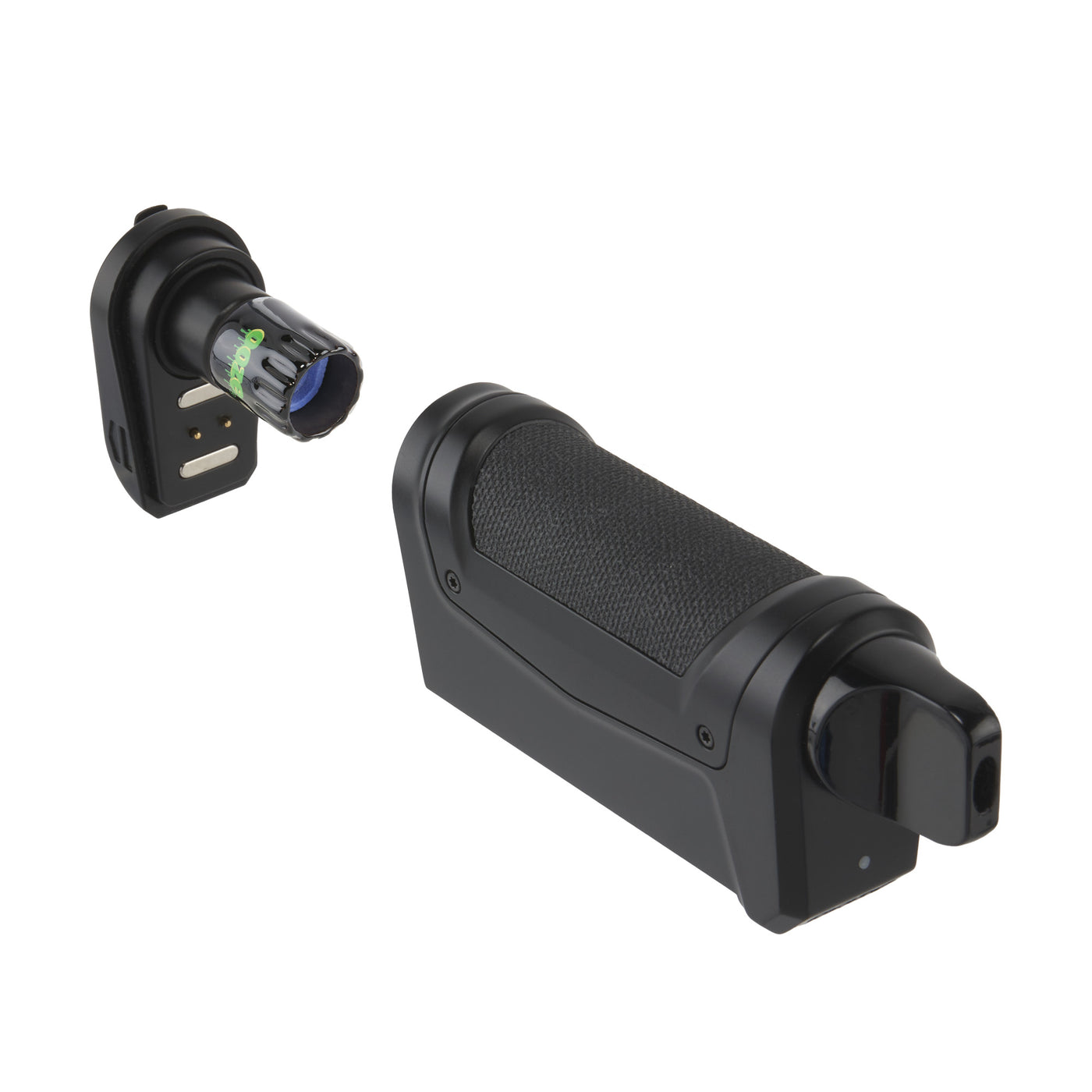 bottom of Duplex 2 black concentrate vaporizer removed from rest of body