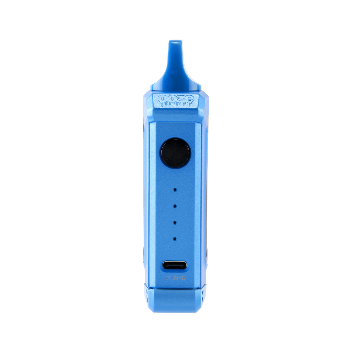 side view of sleek Duplex 2 blue concentrate vaporizer