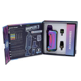 inside view of duplex 2 rainbow concentrate vaporizer product box