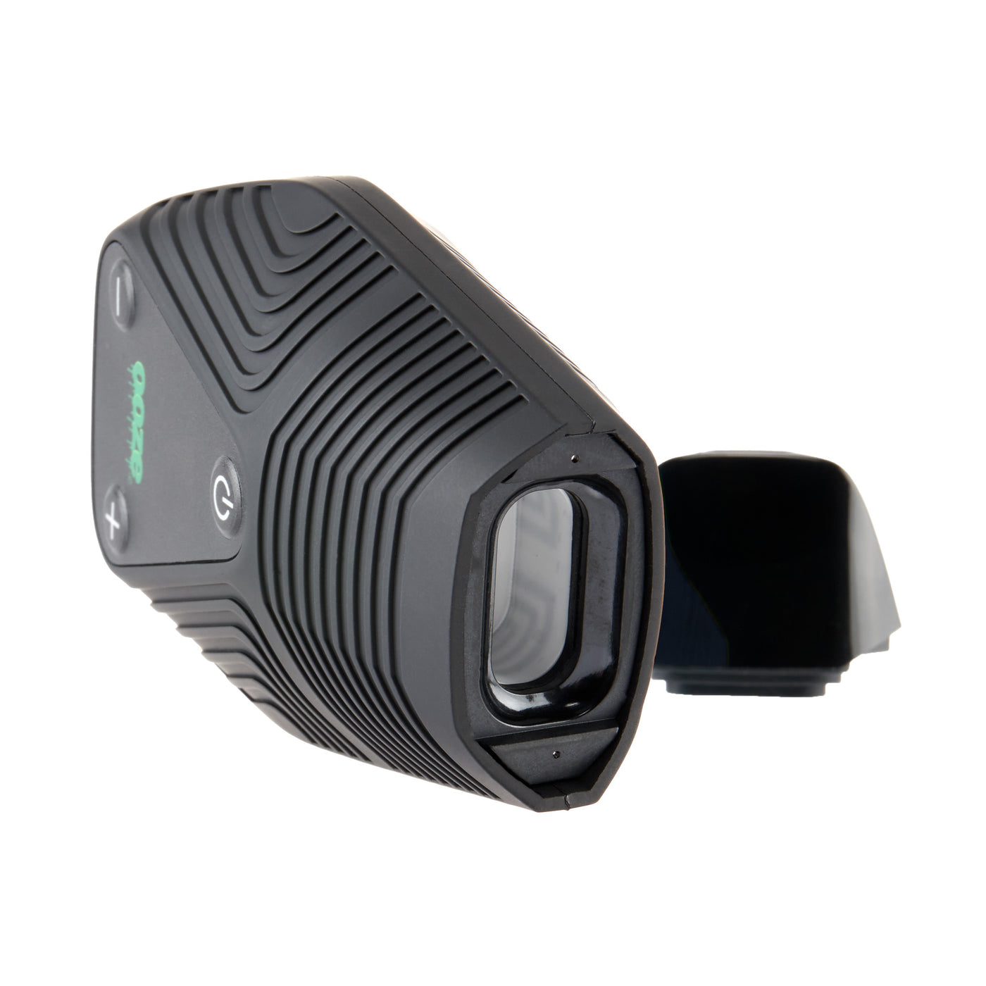 Inside, angled view of Brink all black weed pen
